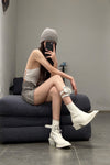 BORIS BIDJAN SABERI skirt WSKIRT1 FTS10001 light grey